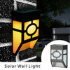 8X Super Bright LED Solar Powered Wall Lights Door Fence Outdoor Garden Lighting