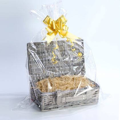 Create Your Own Wicker Gift Hamper Basket Kit Use, Christening, Wedding, Baby Sh