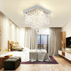 20CM LED Crystal Pendant Lights Modern Bedroom Fitting Ceiling Lights Chandelier