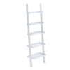 Leaning Ladder Shelving Unit 5Tier Display Bookshelf Bookcase Wall Shelf Storage