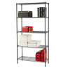 5 Tier Wire Shelving Metal Wire Shelf Kitchen Flatware Storage Display Rack Grey