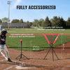 7x7 ft Baseball Softball Practice Net Hitting Batting Multiple Accessories