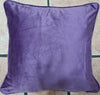 Plain Luxury French Velvet Cushion Cover With Piped Edges All Sizes & Colours