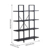 Tier Ladder Shelf Bookcase Wood Storage Rack Home Office Book Holder Shelves NEW