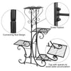 4 Potted Wrought Iron Plant Stand Metal Flower Rack Holder Home Office Decoratio