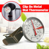 Clip On Metal Dial Thermometer Gauge -10-100℃ For Candle Soap Coffee Making @UK