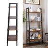 4 Tier Ladder Shelves Display Cabinet Bookshelf Unit Home Living Room Furniture