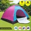 3-Person Instant Spring Tent Waterproof Camping Outdoor Family Hiking Shelter
