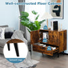 Wooden Storage Cabinet Freestanding Buffet Sideboard w/ Drawers Display Cupboard