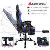 JL Comfurni Racing Gaming Home Office Chair Swivel Sports Computer Desk Recliner