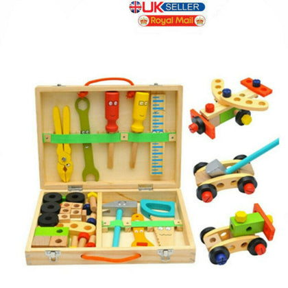 Kids Tool Box Play Set Childrens Pretend Tool Box Kit Toy Tool Box Kit For Kids