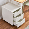 Mobile Filing Document Organizer Storage Cabinet Under Desk 3 Drawers Chest BN