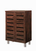 2 3 Doors Shoe Storage Cabinet Tall Cupboard White Dark Rustic Sonoma Oak Grey