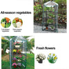 4 Tier Greenhouse Frame Outdoor Garden Shed Plant Grow Green House W/ PVC Cover