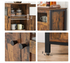 Industrial Kitchen Cupboard Rustic Metal Dresser Vintage Storage Sideboard Unit