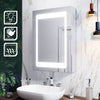 Modern Bathroom Mirror Cabinet LED Illuminated Demister Wall Mounted 500 x 700mm