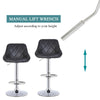 2/4/6x Modern Faux Leather Bar Stools Breakfast Chairs Swivel Gas Lift Kitchen