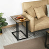 Brown End Table Industrial Sofa Table Side Table for Coffee Laptop Table Rustic