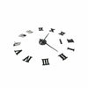 Luxury 3D DIY Wall Clock Roman Numeral Mirror Sticker Home Living Room Art Décor