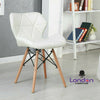 Eiffel Retro Dining Computer Desk Chair Seat Wooden Leg Home Office Room Study