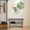 Grey 3Tier Bamboo Shoe Rack Hallway Storage Organiser Holder Stand Seating Bench