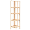 4 Tier Cedar Wooden Corner Shelf Standing Display Storage Rack Unit Foldable New