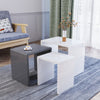 Nest of Tables Set of 3 Nesting Tables High Gloss Coffee Table MDF Wood End Side