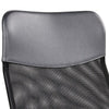 Office Desk Chair Home Computer Chair Leather with Wheels and Back Support Grey