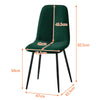 2* Green Velvet Dining Chairs Kitchen Dining Room Furniture Chair Home Modern