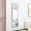 Wall Mounted Full Length Mirror Embossed Rectangle Bedroom Dressing Room Mirror