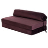 Velvet Z Bed Double Size Fold out Chair Bed Sofa Seat Foam Folding Chair Futon