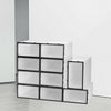 24PCS Plastic Flip Shoe Storage Box Organiser Transparent Stackable Foldable