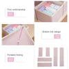 6Pcs Underwear Bra Socks Ties Drawer Storage Organizer Boxes Closet Tidy Divider