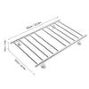 100W Bathroom Wall Electric Ladder Heated 10 Bars Towel Rail Warmer Radiator