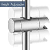1x Chrome Shower Rail Head Slider Holder Adjustable Universal Bracket 25mm New