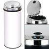 Inmotion White Stainless Steel Auto Sensor Kitchen Waste Dust Bin 30L, 42L, 50L