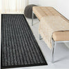 Non Slip Grey Rubber Mat Long Hallway Runner Barrier Doormat Large Washable Rugs