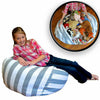 Large Stuffed Animal Toy Storage Bean Bag Kids Bean Cover Seat Chair Organizer