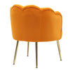 Velvet Fabric Scallop Back Chair Lounge Occasional Accent Sofa Armchair 5 Styles