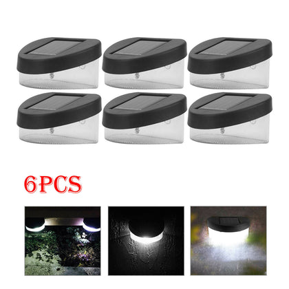 SOLAR LED POWERED FENCE LIGHTS WALL DOOR STEP SMDLIGHT OUTDOOR GARDEN LIGHTING-