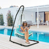 Large Heavy Duty C-stand Hanging Swing Egg Chair Hammock Frame Adjustable Height