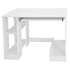 Computer Desk Laptop Wooden Drawer Home Office Work Study Writing Table White