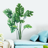 Wall Sticker PVC Green Tropical Leaves Plant Decal Nursery Art Home Decoration