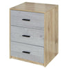 3 Drawer Wooden Bedroom Bedside Cabinet Furniture Storage Nightstand Side Table