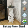 UK White Round Coffee Tea Side End Tables Rack Stand Modern Furniture Room Decor