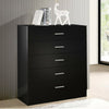 Modern Black Chest Of Drawers Bedside Cabinet 4 5 Drawer Bedroom Furniture