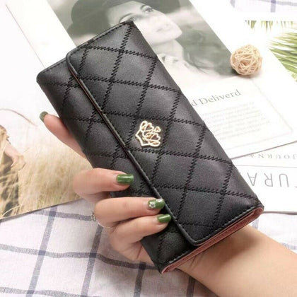 Ladies Leather Wallet Long Purse Phone Card Holder Case Clutch Large Capacity UK