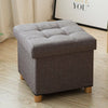 Folding Storage Ottoman Seat Toy Box Pouffe Foot Stool Footstool Small Table UK
