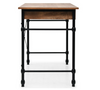 Small Industrial Computer Desk Large Drawer Rustic Office Laptop Writing Table