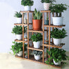 New XL-Large 17 Pots Wood Plant Stand House Office Use Flower Pots Planter Shelf